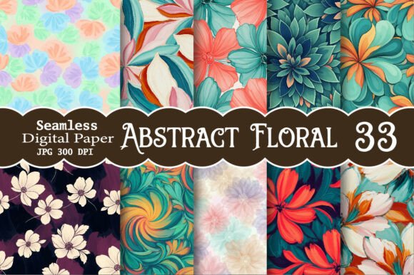 Abstract Floral Digital Paper: A Creative Solution for Every Project