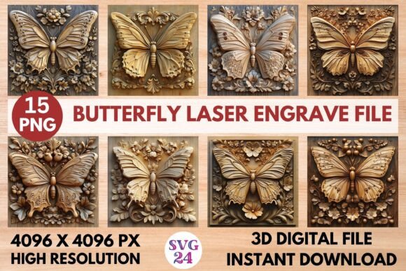 Butterfly Laser Engrave File: A Versatile Design for Creative Projects