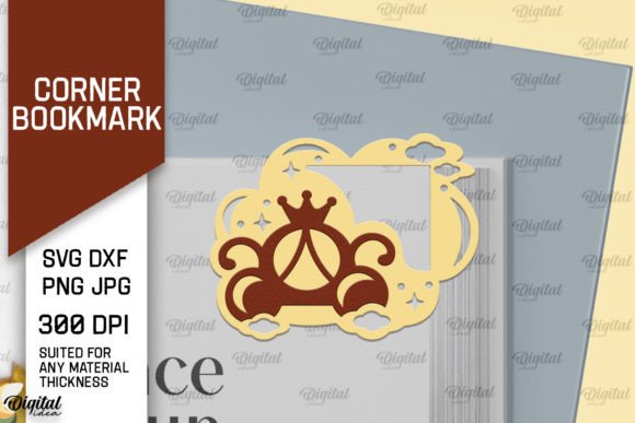 Carriage Corner Bookmark Paper Cut