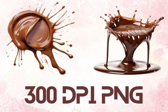 Chocolate Splash Realistic Graphics 05: A Delectable Addition to Your Creative Toolkit