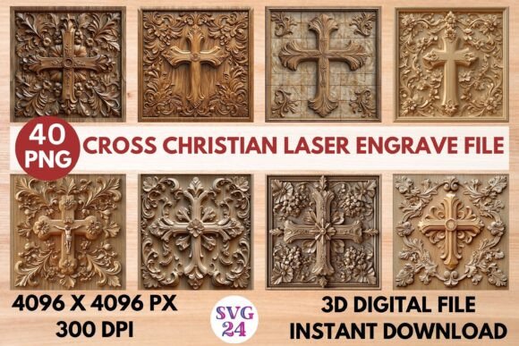 Cross Christian Laser Engrave File: A Versatile Digital Design for Creative Projects