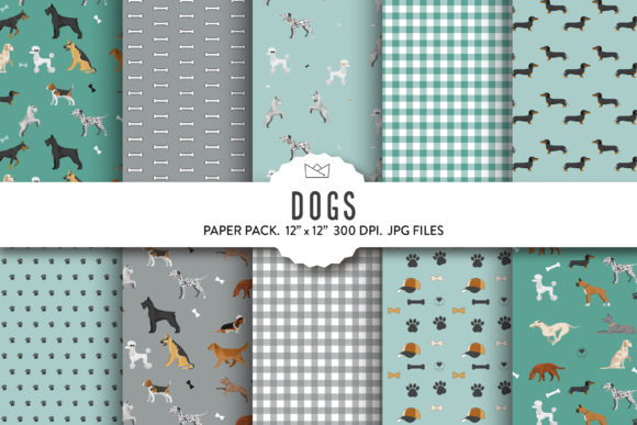 Cute Dogs Digital Paper Pack: A Versatile Solution for Creative Projects