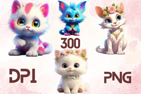 Cute Lovely Baby Cats Sublimation 07: A Must-Have for Creative Projects