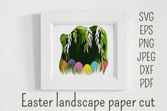 Easter Paper Cut Landscape: A Creative Addition to Your Holiday Workflow