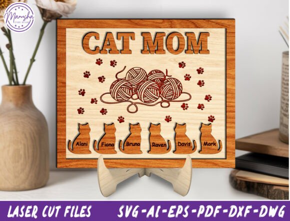 Personalized Cat Lover Laser Cut File