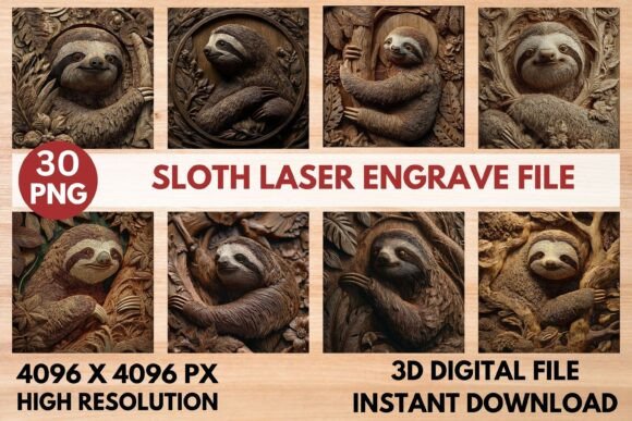 Sloth Laser Engrave File