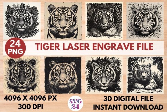 Tiger Laser Engrave File: A Versatile Digital Design for Creative Projects